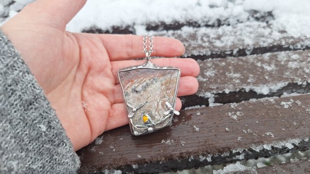 Ptaszek na wolności  - wisiorek