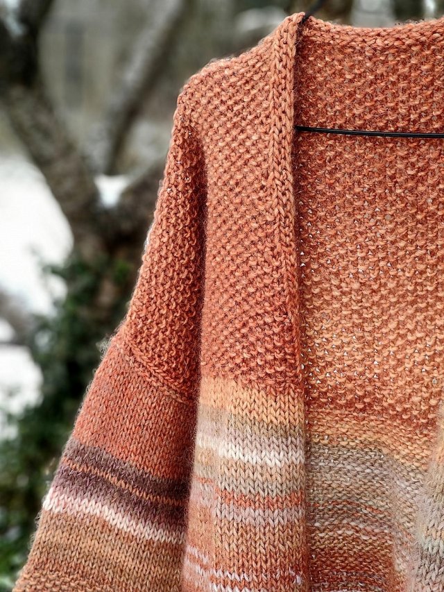 salmon flash/ cardigan