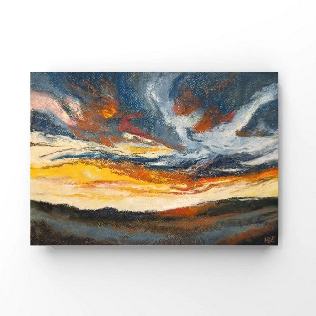 Niebo - rysunek pastele