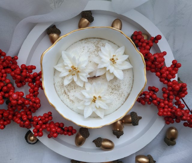 Świąteczna świeca sojowa