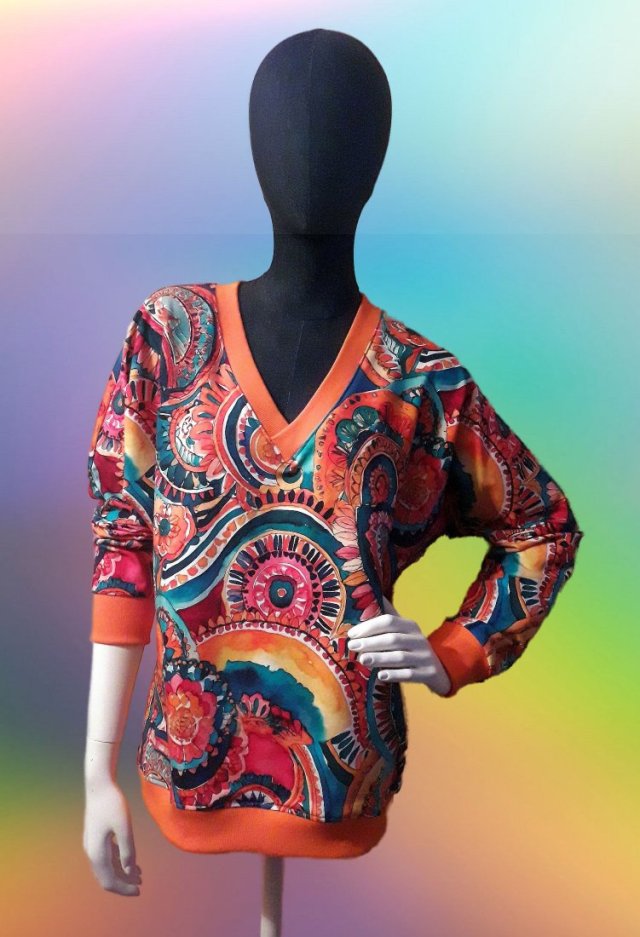 Bluza damska Kolorowe mazaje