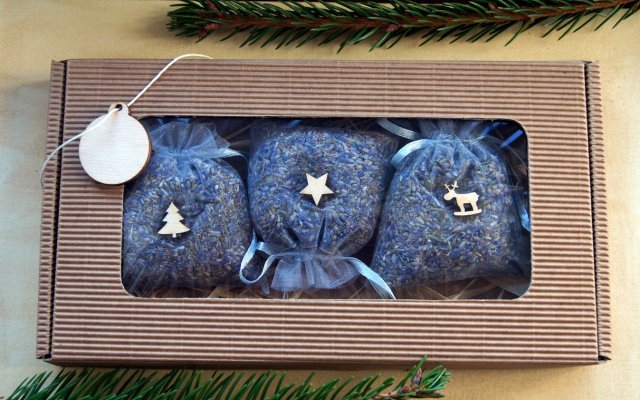 Woreczki zimowe suszona lawenda