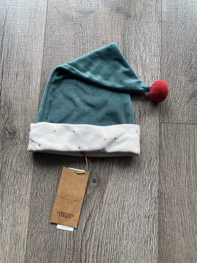 Nowa czapka świąteczna Zara Home elf haftowana