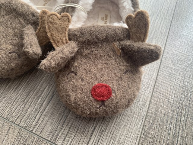 Nowe kapcie Zara Home bambosze renifery