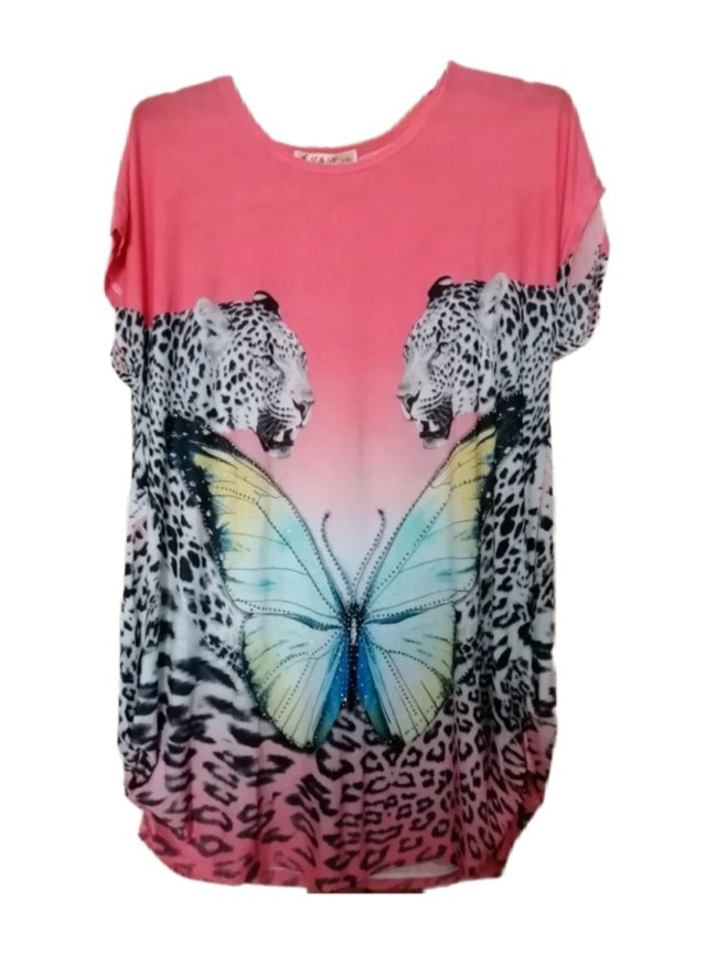 Motyl i Lamparty Unikatowa bluzka Vintage Y2K