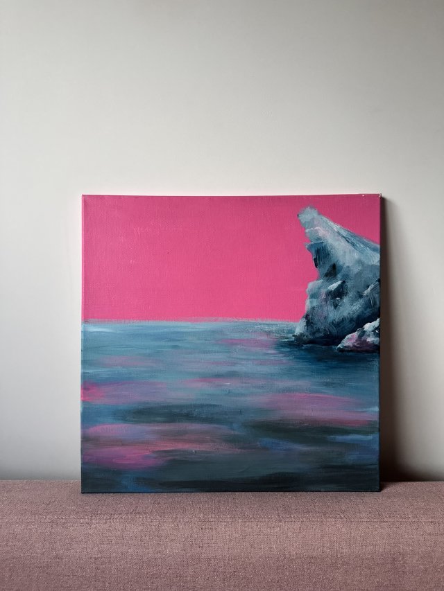 Obraz akrylowy Różowy Klif