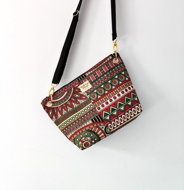 Torebka R U T H Raja-żakardowa torebka midi