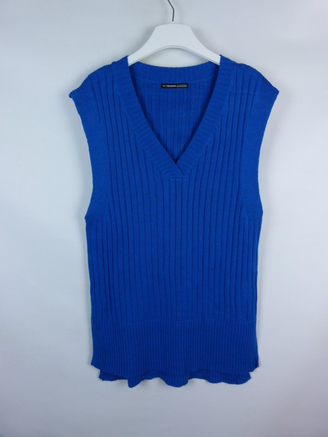 Threadbare damska dzianinowa kamizelka blue / 12 - 40