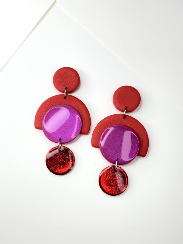 Azteckie wiszące kolczyki HALL