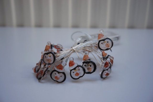 Lampki choinkowe LED - pingwinki   *39