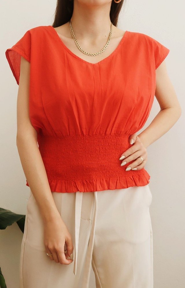 Czerwona bluzka nowa L