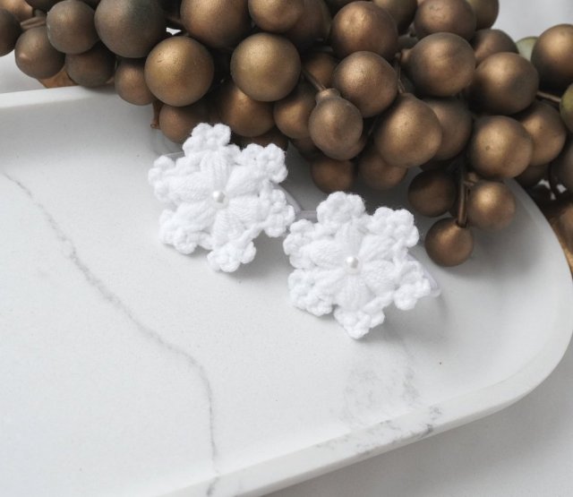 Gumka do włosów dla dziewczynki śnieżynka LUNA GL10