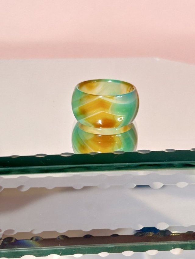 ❦❦ Obrączka kamienna nasycone barwy ❦❦