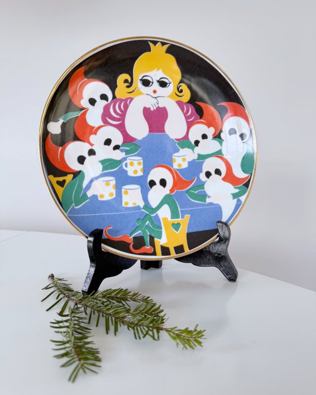 Talerz dekoracyjny z serii Bajki, Królewna Śnieżka