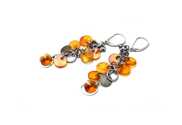 Amber chips vol.2  - kolczyki