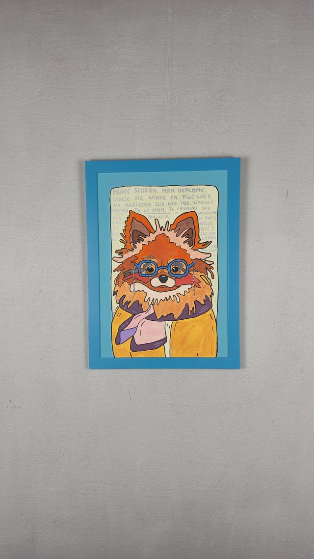 Obraz - SPIC MINIATUROWY / POMERANIAN - A3