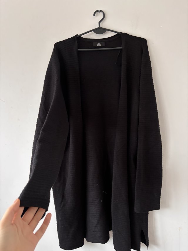 czarny długi kardigan c&a benotti 4XL 48