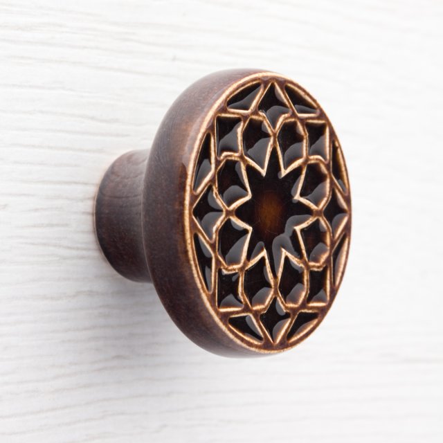 Gałka do mebli ciemno-brązowa, wz.1