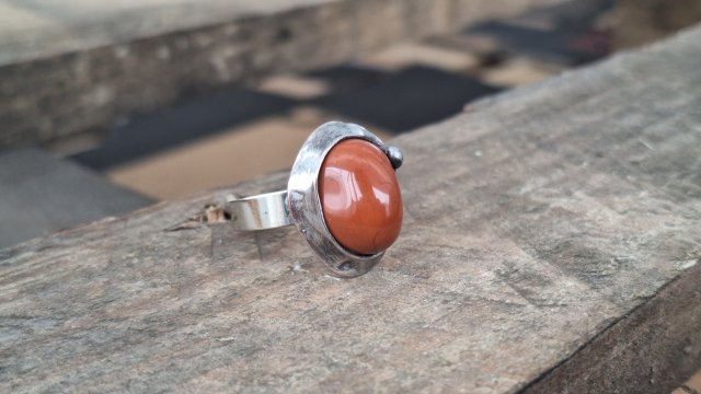 Jaspis - pierścionek regulowany