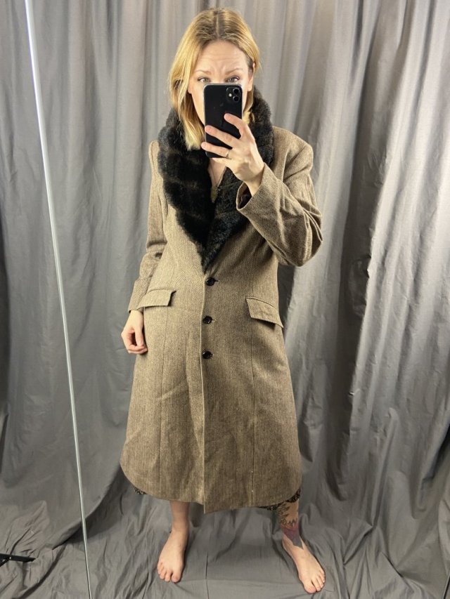 east płaszcz wełna