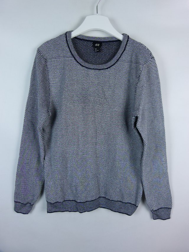 H&M męski sweter bawełna / M