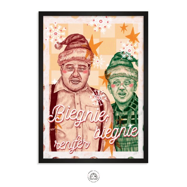 Plakat - Renifer (Miodowe lata) 30x40 cm