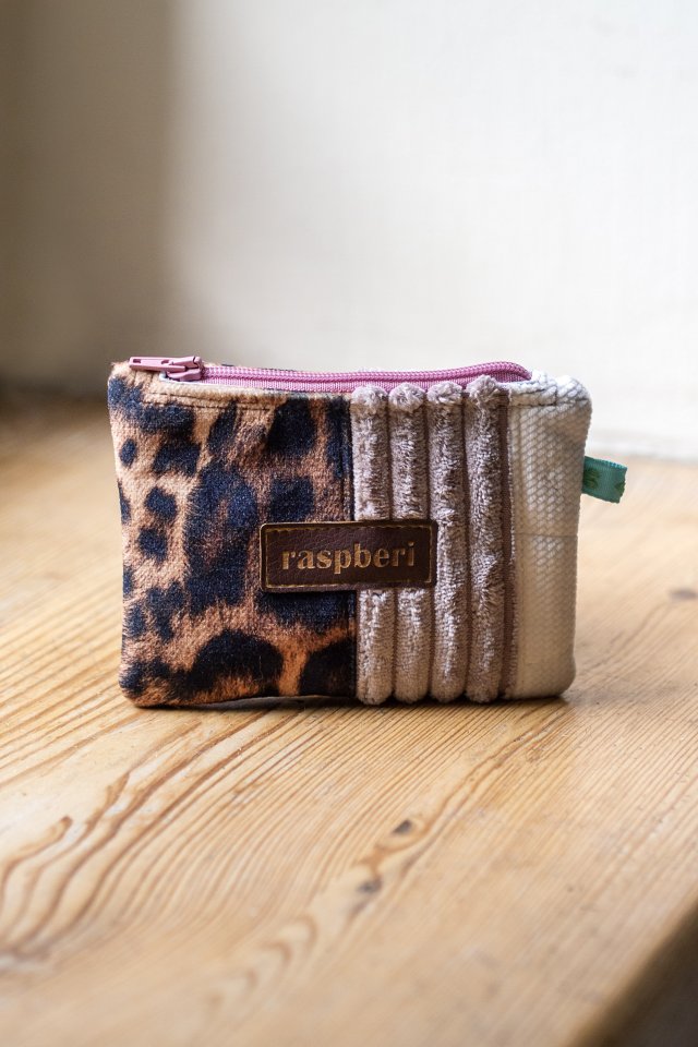 Patchworkowy portfelik etui na klucze 2w1