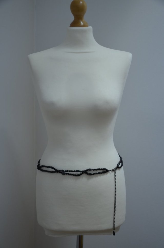 regulowany pasek kamienie koraliki vintage na biodra hippie