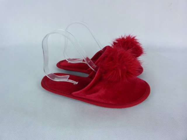 Victoria's Secret welurowe kapcie z pomponem S / 36 - 37