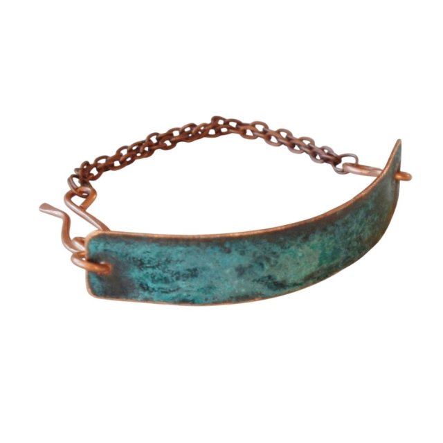 Bransoletka z patynowanej miedzi /3/