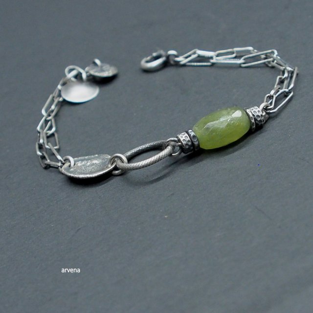 Zielony szafir - bransoletka