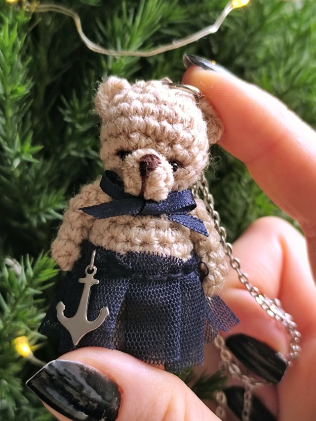 Wisiorek naszyjnik miś Klara