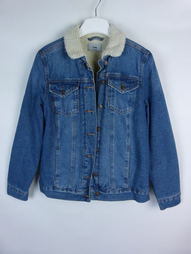 New Look Denim jeans kurtka na kożuszku 10 / 38