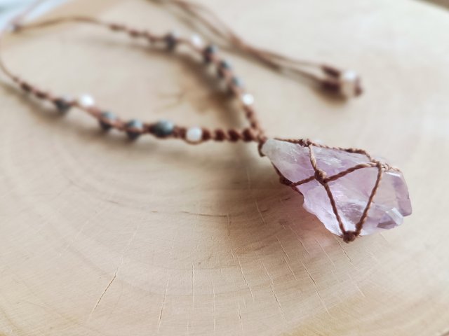 Naszyjnik z ametystem