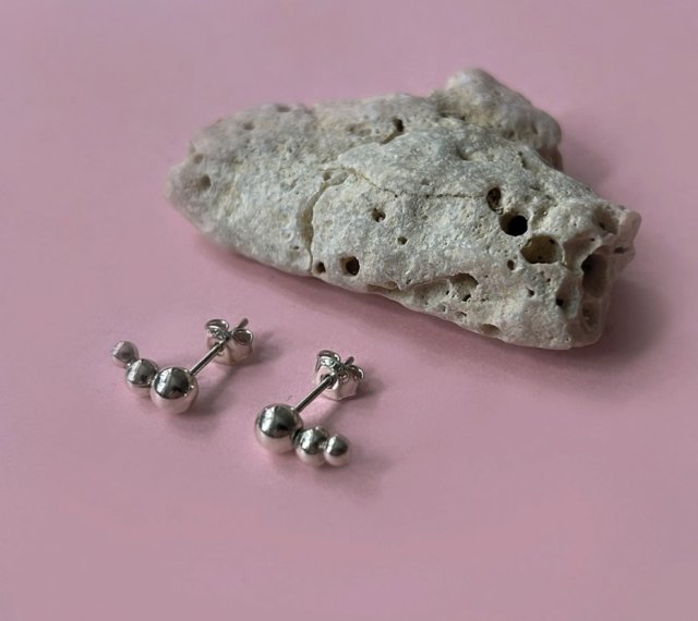 KOLCZYKI -  Cosmic, srebro 925