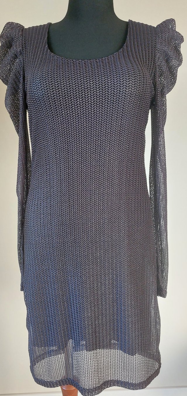 Vintage lata 90-te sukienka z połyskiem  Jus d'Orange France  M/L