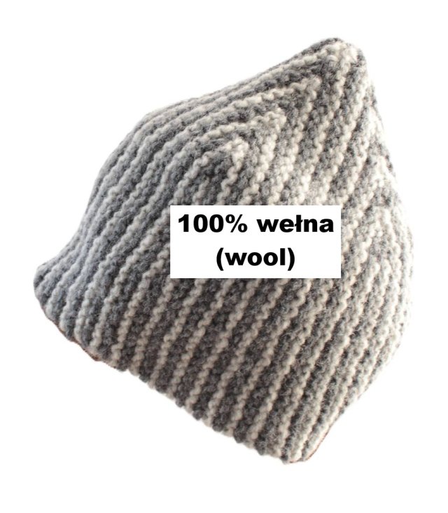 exclusive 100% WEŁNA czapka