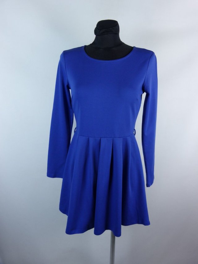 Forever 21 chabrowa sukienka w zakładki / S