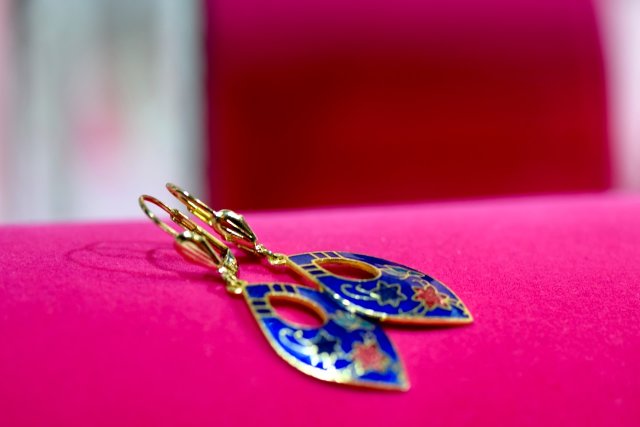 ❦❦ kolczyki emalia cloisonne ❦❦