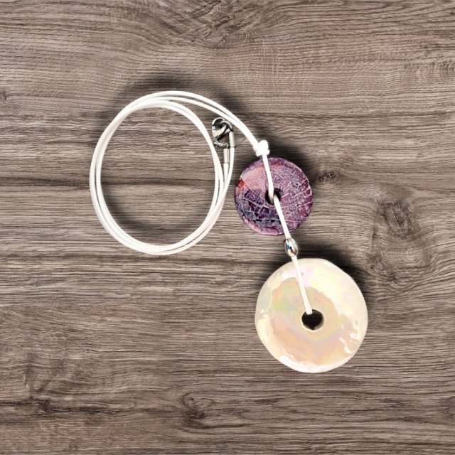 WISIOR RONEE Z CERAMIKĄ (kremowo-fioletowy)