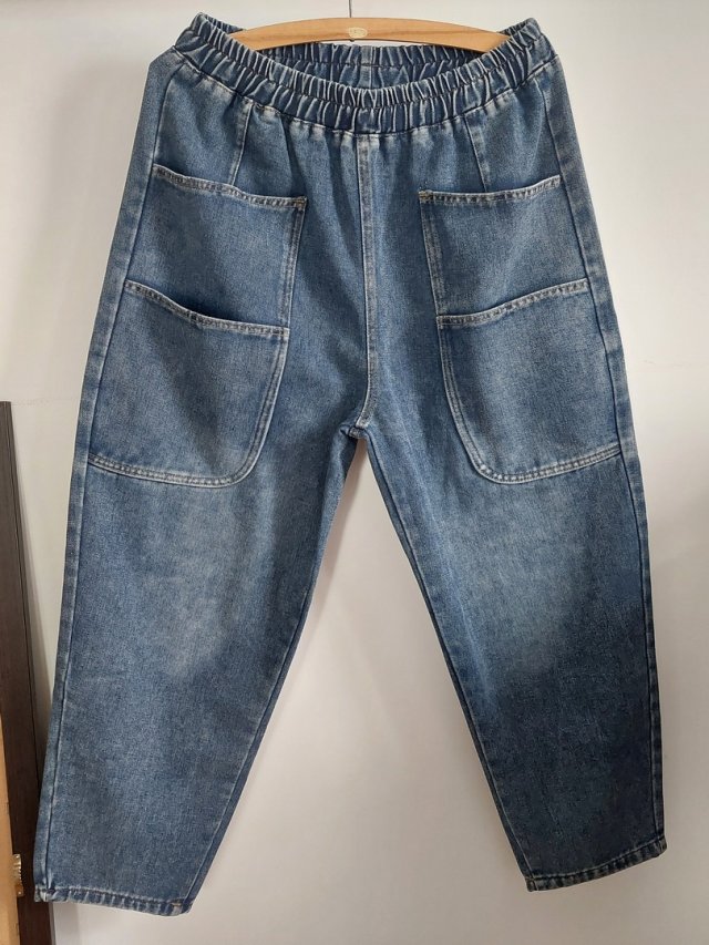 jeansy baloon z kieszeniami