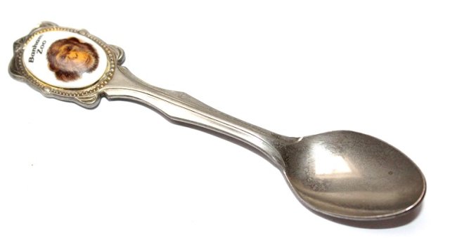 KOLEKCJONERSKA Platerowana łyżeczka GORYL Banham zoo