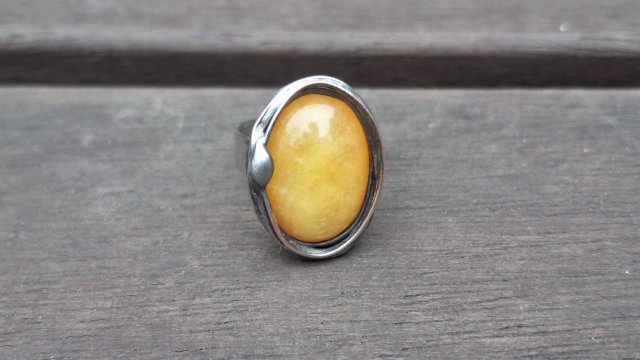 Żółty - pierścionek regulowany