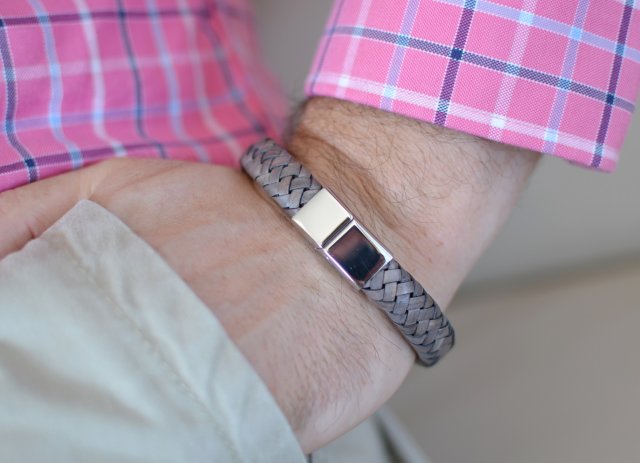 bransoletka męska HOMBREE LEATHER vintage plait