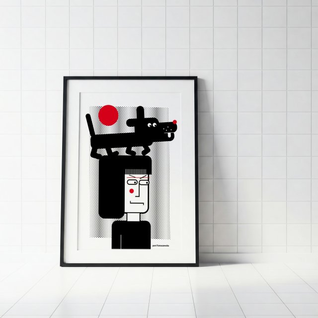 Plakat  " Piesku " A3