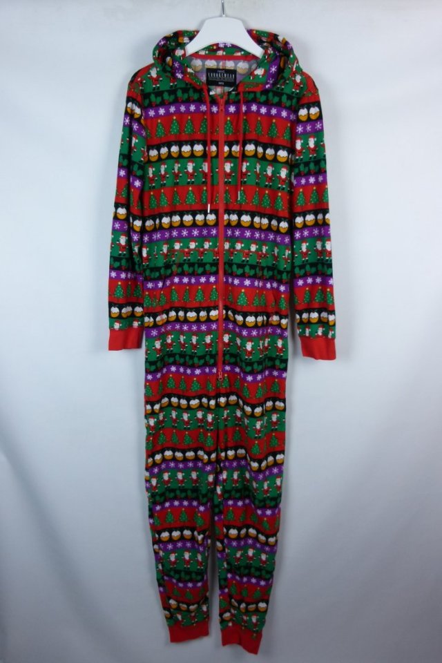 NEXT świąteczny kombinezon pajac z polaru onesie / S