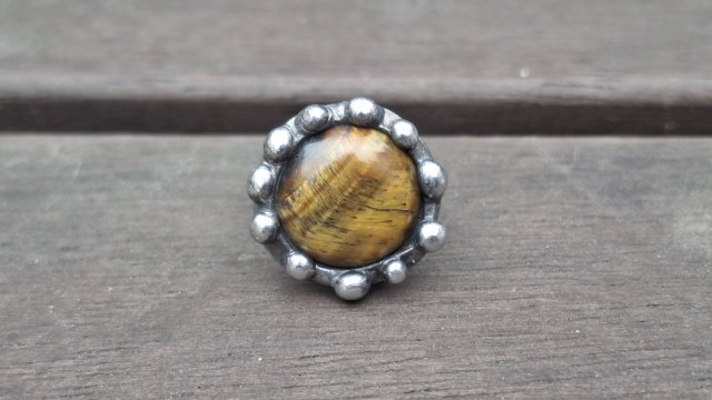 Tygrysi - pierścionek regulowany