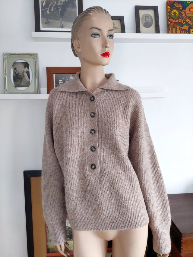 ginatricot z wełną i alpaką