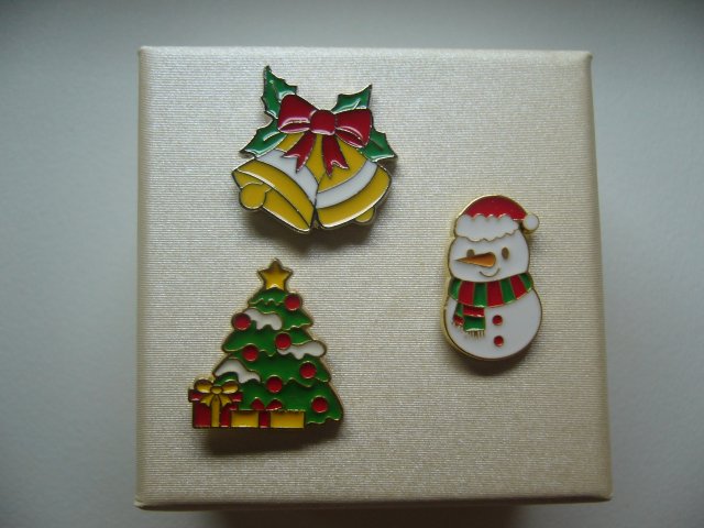 ŚWIĄTECZNE PRZYPINKI - KOMPLET 3 SZTUK