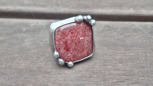 Rodonit - pierścionek regulowany